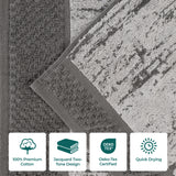 Lodi Cotton 3-Piece Bathroom Towel Set – Absorbent Mid-Weight Solids & Patterns
