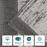Lodi Cotton 3-Piece Bathroom Towel Set – Absorbent Mid-Weight Solids & Patterns