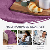 100% Cotton Thermal Blanket – Diamond Weave All-Season, Lightweight & Breathable