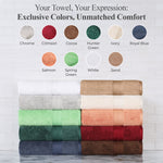 Rayon from Bamboo Cotton Blend Luxury Assorted 18 Piece Towel Set - Towel Set by Superior