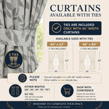 Blackout Window Curtains Leaves Pattern Room Darkening Set of 2