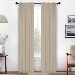 Solid Room Darkening Blackout Curtain Panels, Back Tabs, Set of 2 - Blackout Curtains by Superior