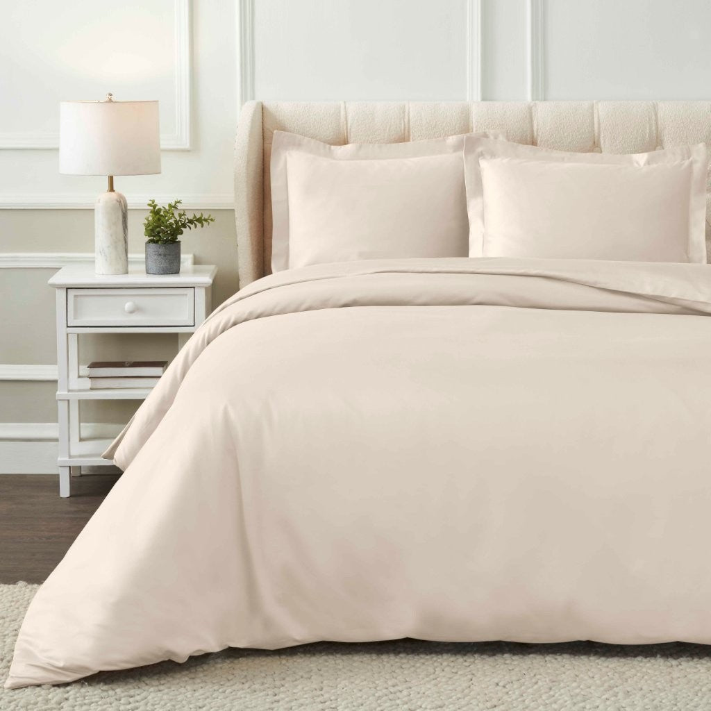 1200 Thread Count Egyptian Cotton Solid Duvet Cover Set - Egyptian Cotton Duvet Cover Set by Superior Brand