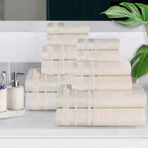 Hays Cotton Medium Weight 12 Piece Assorted Bathroom Towel Set - Towel Set by Superior Brand
