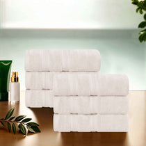 Smart Dry Zero Twist Cotton Medium Weight Hand Towels, Set of 6 - Hand Towel Set by Superior Brand