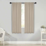 Solid Room Darkening Blackout Curtain Panels, Back Tabs, Set of 2 - Blackout Curtains by Superior