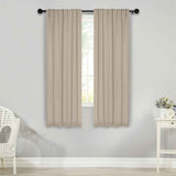 Solid Room Darkening Blackout Curtain Panels, Back Tabs, Set of 2 - Blackout Curtains by Superior