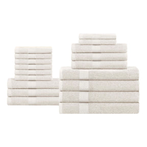 Highly Absorbent Eco-Friendly Soft Cotton 18 Piece Towel Set