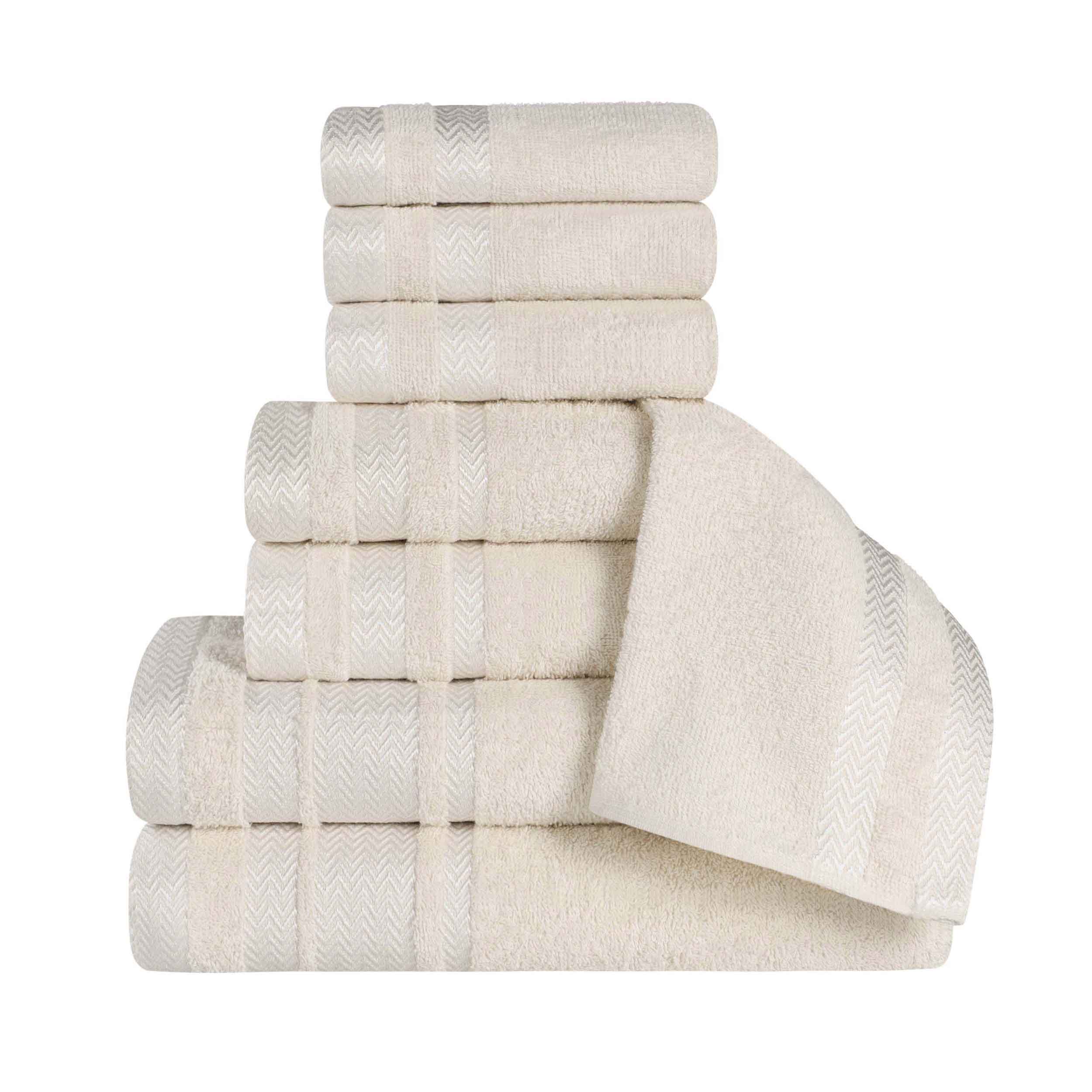 Hays Cotton Medium Weight 8 Piece Assorted Bathroom Towel Set - Towel Set by Superior Brand