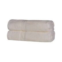 Cotton Heavyweight Absorbent Plush 2 Piece Bath Sheet Set - Ivory