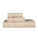 Heritage Egyptian Cotton Plush 3 Piece Absorbent Luxury Towel Set - Towel Set by Superior