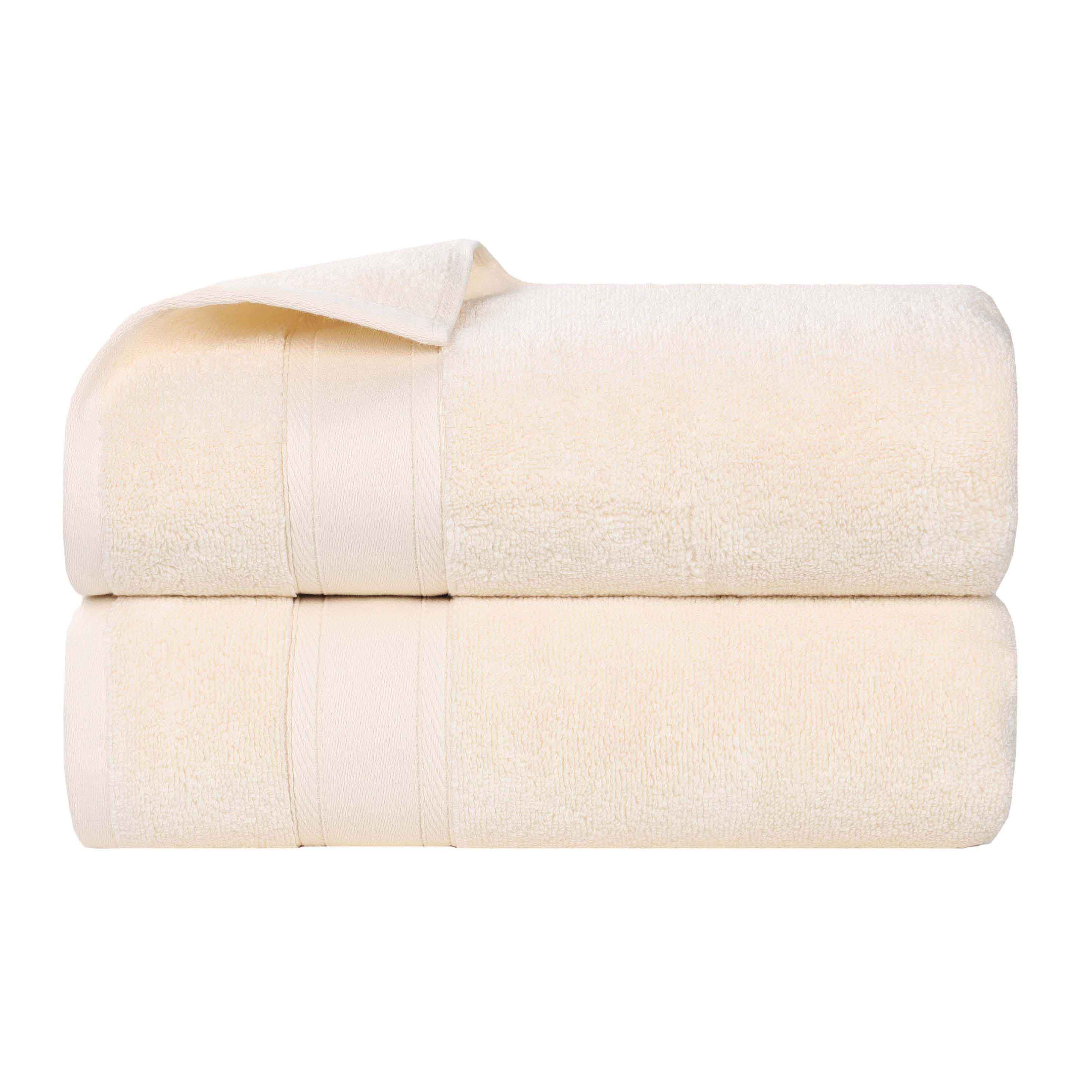 Zero Twist Cotton Medium Weight Soft Bath Towel Set of 2 - Bath Towel by Superior Brand