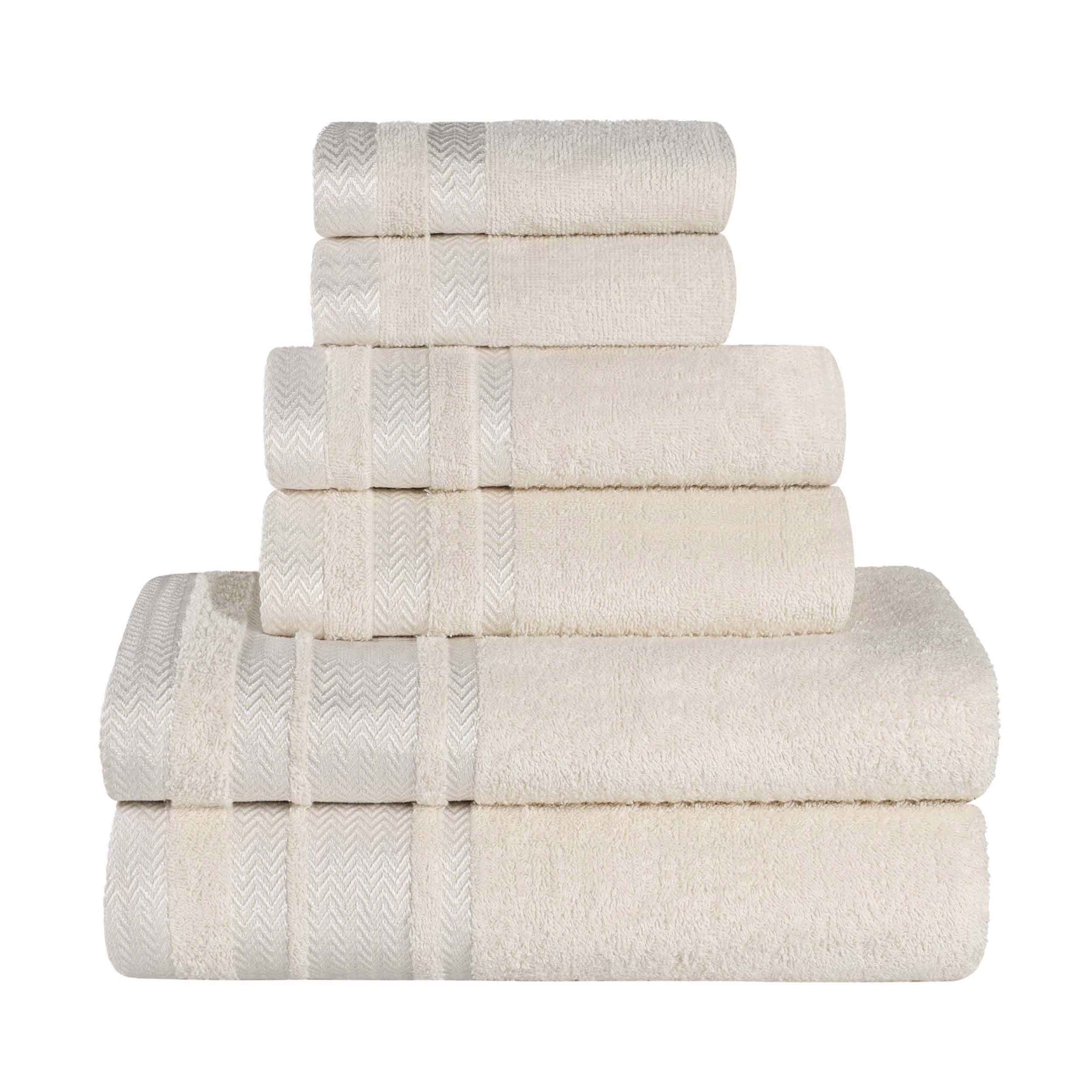 Hays Cotton Medium Weight 6 Piece Assorted Bathroom Towel Set - Towel Set by Superior Brand