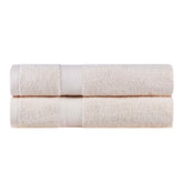 Kendell Egyptian Cotton Solid Medium Weight Bath Towel Set of 2 - Ivory