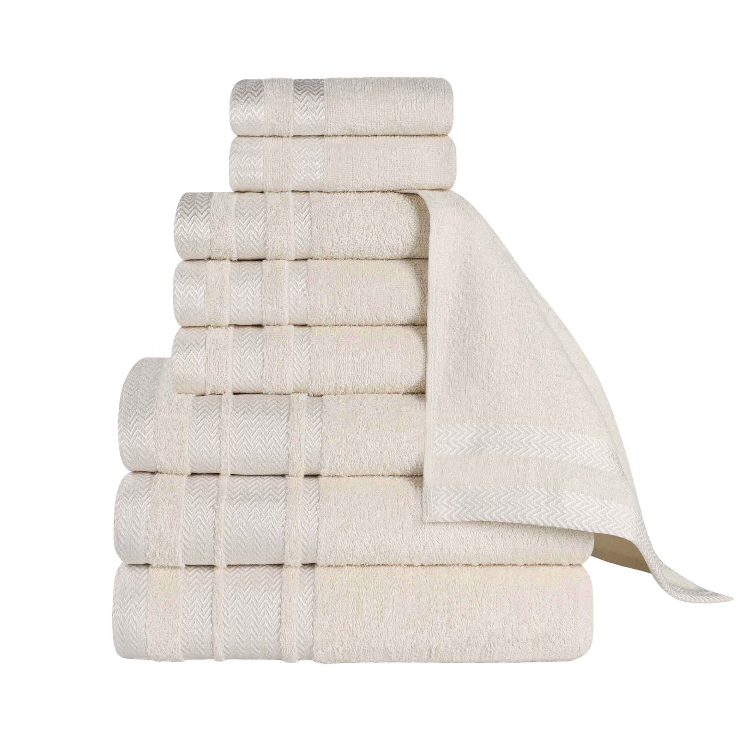 Hays Cotton Medium Weight 9 Piece Assorted Bathroom Towel Set - Towel Set by Superior Brand