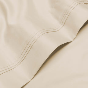 Egyptian Cotton 1000 Thread Count Eco-Friendly Solid Sheet Set - Ivory