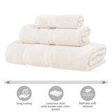 Smart Dry Zero Twist Cotton Medium Weight 3 Piece Assorted Towel Set - Towel Set by Superior Brand