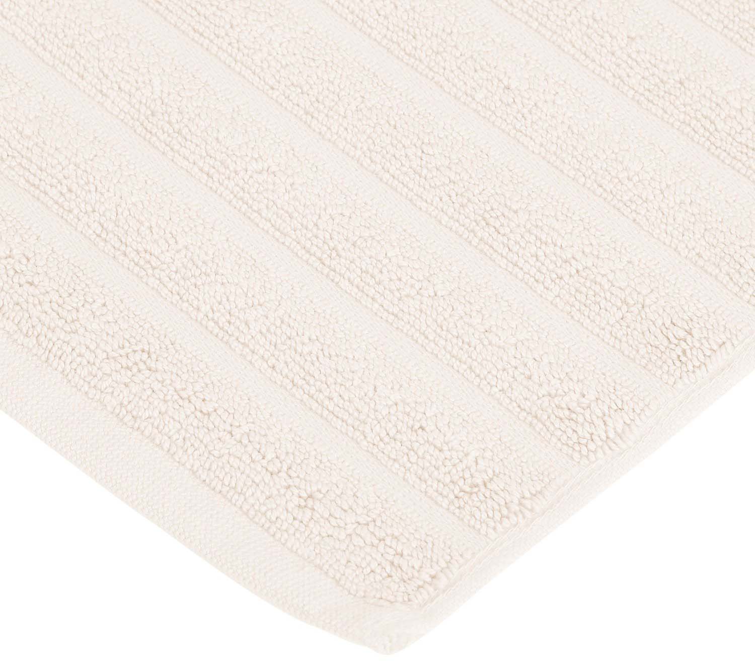 Lined 100% Cotton 1000 GSM 2-Piece Bath Mat Set - Ivory