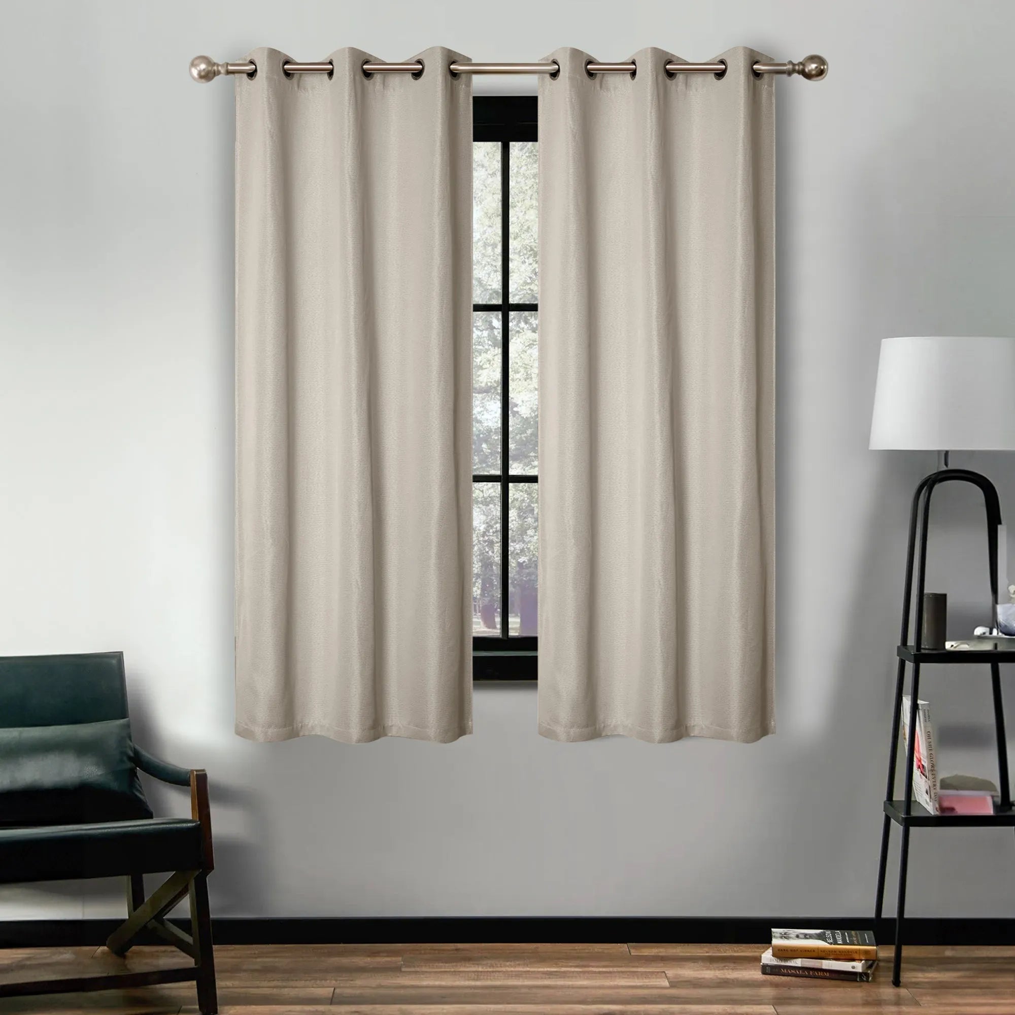 Linen Washable Room Darkening Blackout Curtains, Set of 2 - Blackout Curtains by Superior Brand