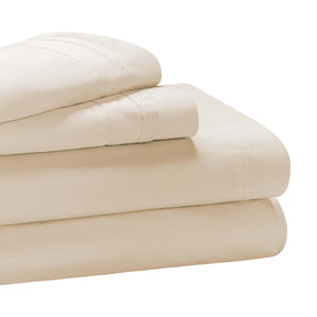 Egyptian Cotton 650 Thread Count Eco-Friendly Solid Sheet Set - Ivory