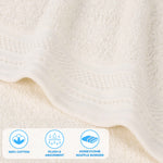 Honeycomb Textured Waffle Border Cotton Bath Sheets, Set of 2 - Bath Sheet by Superior