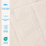 Mile Smart Twist Viscose Cotton Blend Solid 9 Piece Towel Set - Towel Set by Superior Brand