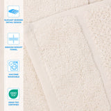 Mile Smart Twist Viscose Cotton Blend Solid 9 Piece Towel Set - Towel Set by Superior Brand