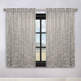Leaves Room Darkening Back Tabs Blackout Curtain Panels, Set of 2 - Blackout Curtains by Superior
