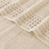 Napa Zero Twist Cotton Solid Waffle Face Towel Washcloth Set of 12 - Towel Set by Superior