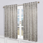 Leaves Room Darkening Back Tabs Blackout Curtain Panels, Set of 2 - Blackout Curtains by Superior
