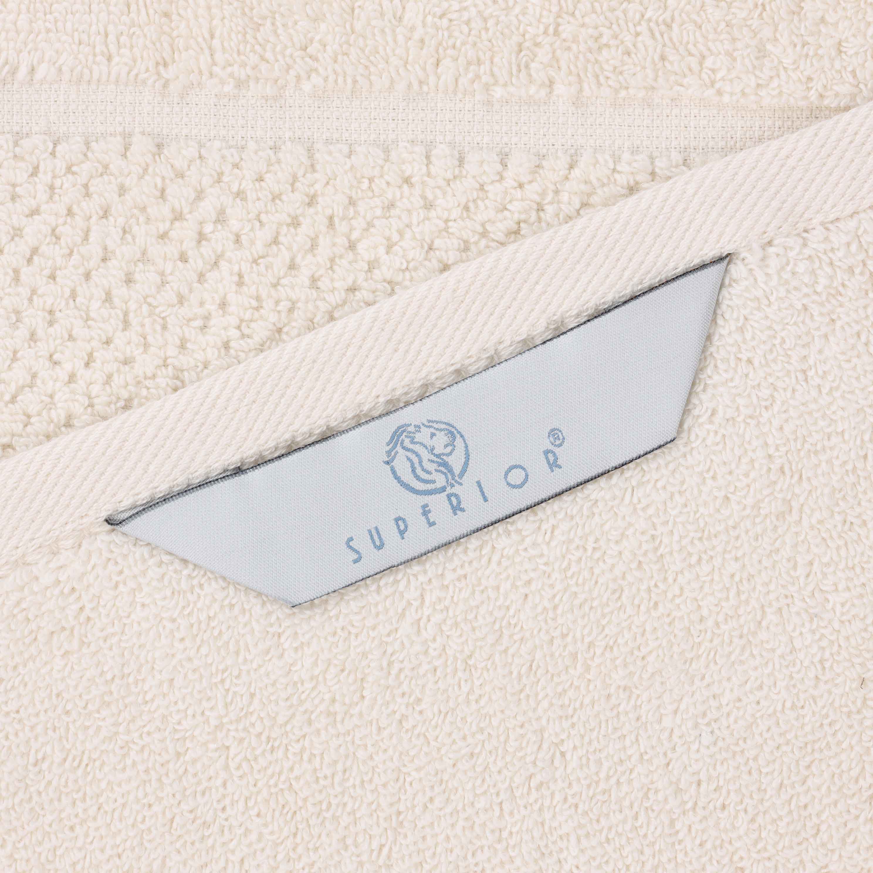 Mile Smart Twist Viscose Cotton Blend Solid 9 Piece Towel Set - Towel Set by Superior Brand