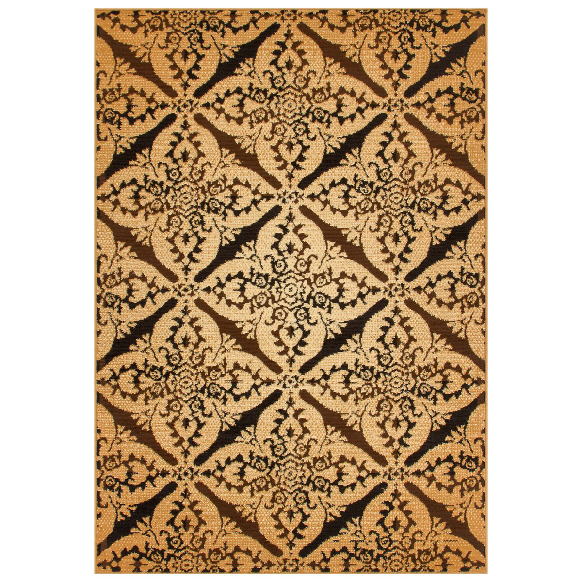 Xiaomi Contemporary Geometric Medallion Indoor Area Rug or Runner - Ivory