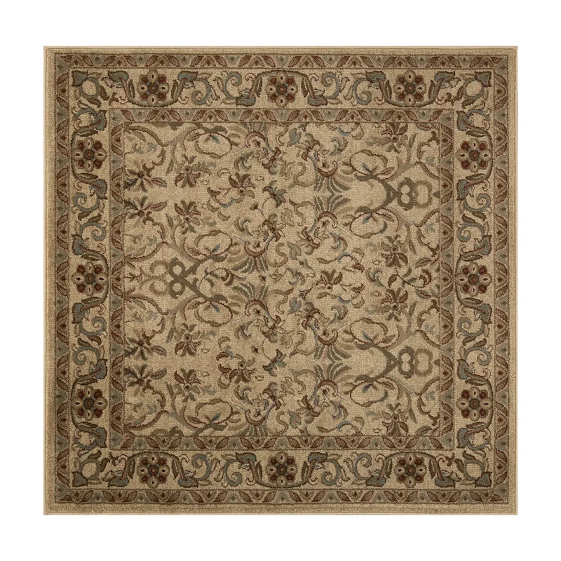 Superior Heritage Victorian Floral Area Rug - Ivory