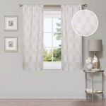 Ribbon Trellis Washable Room Darkening Blackout Curtains, Set of 2 - Blackout Curtains by Superior