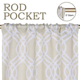 Ribbon Trellis Washable Room Darkening Blackout Curtains, Set of 2 - Blackout Curtains by Superior