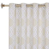 Ribbon Trellis Washable Room Darkening Blackout Curtains, Set of 2 - Blackout Curtains by Superior