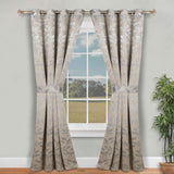Leaves Room Darkening Washable Blackout Curtain Panels, Set of 2 - Blackout Curtains by Superior