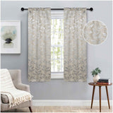 Leaves Room Darkening Washable Blackout Curtain Panels, Set of 2 - Blackout Curtains by Superior