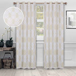 Ribbon Trellis Washable Room Darkening Blackout Curtains, Set of 2 - Blackout Curtains by Superior