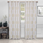 Ribbon Trellis Washable Room Darkening Blackout Curtains, Set of 2 - Blackout Curtains by Superior