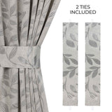 Leaves Room Darkening Washable Blackout Curtain Panels, Set of 2 - Blackout Curtains by Superior
