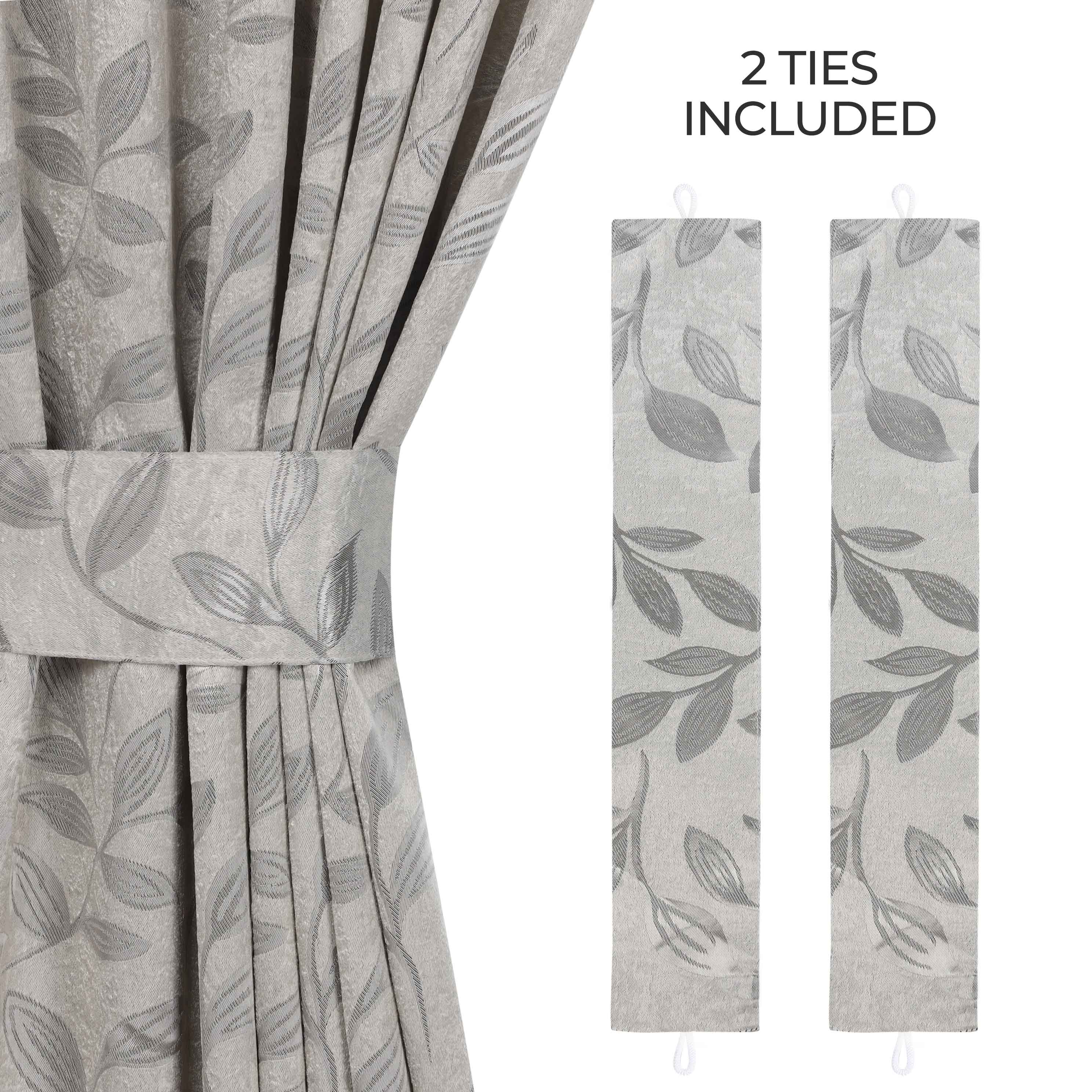 Leaves Room Darkening Washable Blackout Curtain Panels, Set of 2 - Blackout Curtains by Superior