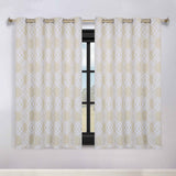 Ribbon Trellis Washable Room Darkening Blackout Curtains, Set of 2 - Blackout Curtains by Superior