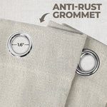 Linen Washable Room Darkening Blackout Curtains, Set of 2 - Blackout Curtains by Superior