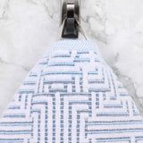 Jasper Cotton Geometric Jacquard Plush Bath Towel Set 2-Piece