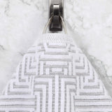 Jasper Cotton Geometric Jacquard Plush Bath Towel Set 2-Piece