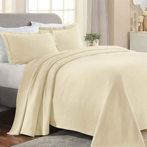 Jacquard Matelassé Paisley Cotton Bedspread Set