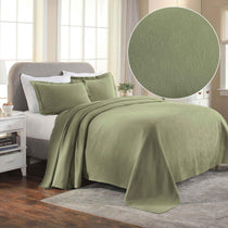 Lightweight Cotton Bedspread Set 3-Piece Paisley Jacquard Matelassé - Bedspread by Superior Brand