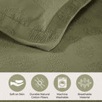 Jacquard Matelassé Paisley Cotton Bedspread Set - Bedspread by Superior
