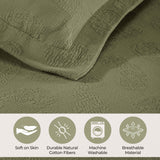 Jacquard Matelassé Paisley Cotton Bedspread Set - Bedspread by Superior